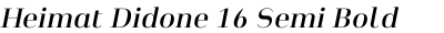 Heimat Didone 16 Semi Bold Italic